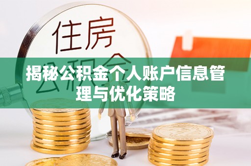 东乌旗揭秘公积金个人账户信息管理与优化策略