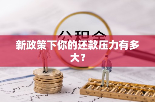 东乌旗新政策下你的还款压力有多大？